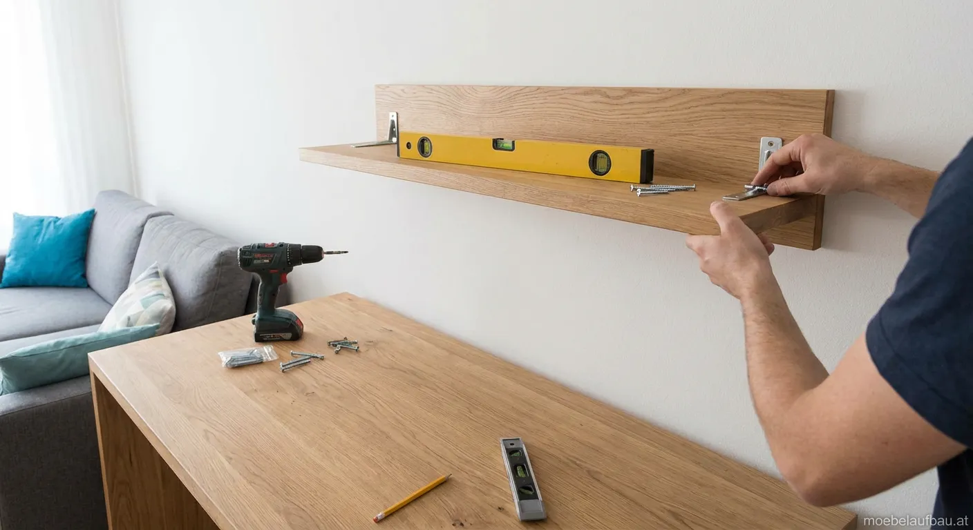 Wandregal CD an der Wand montiert